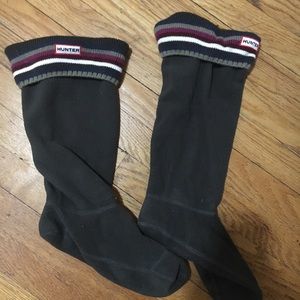 Striped Fleece Hunter Socks for Tall Boots